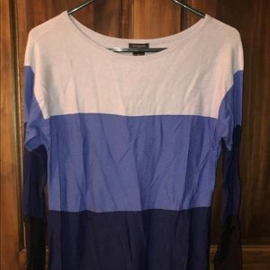 Ann Taylor color block sweater, size extra small